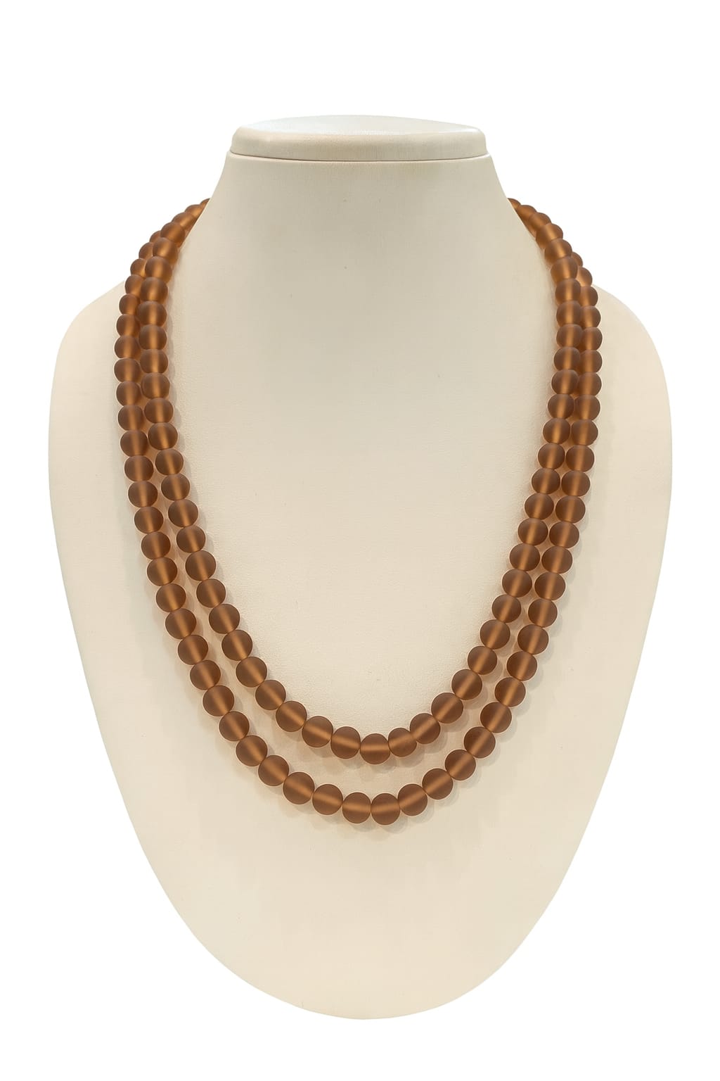 BROWN COLOUR DOUBLE LAYER MISTICK ONYX BEADS MALA FOR WOMEN