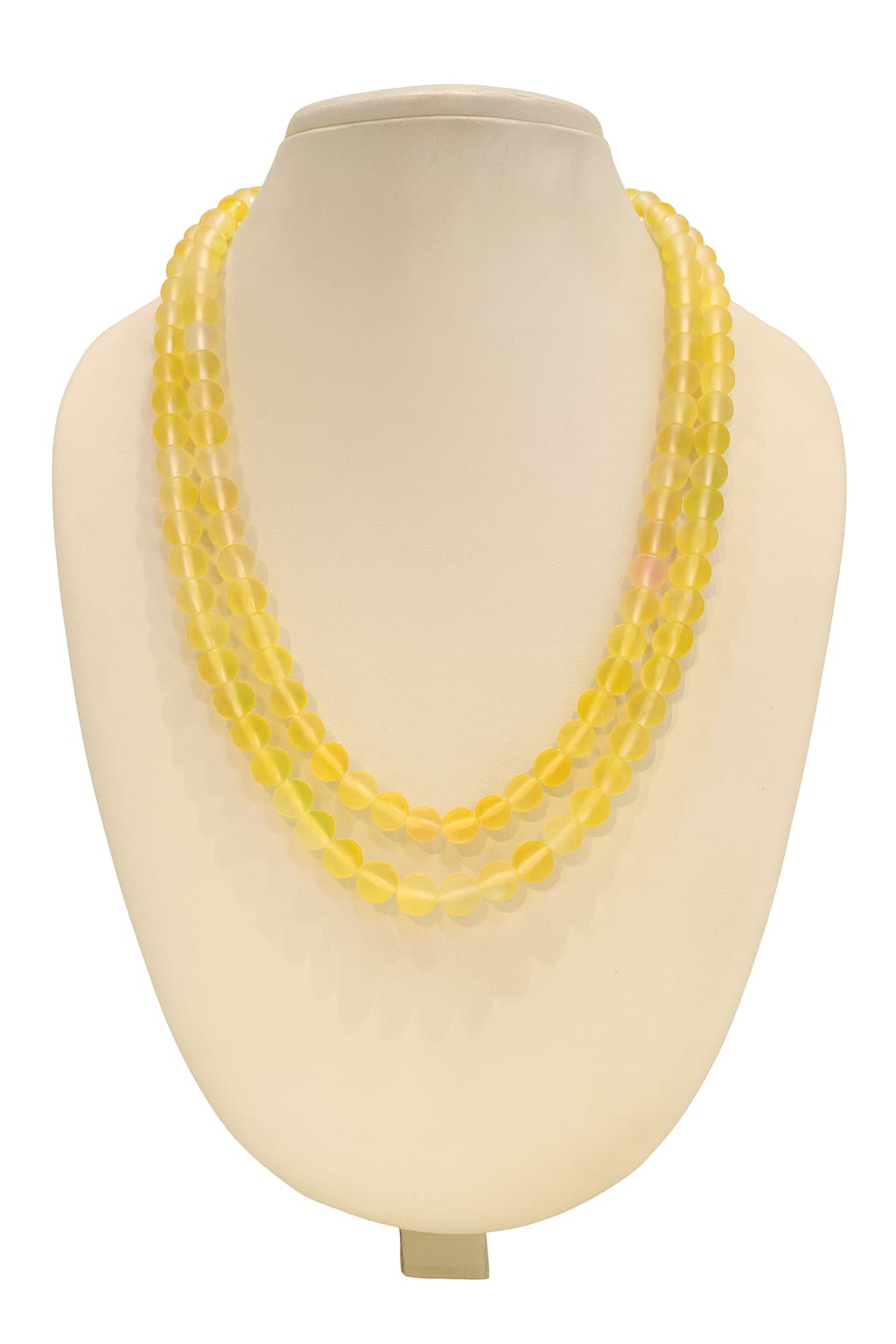 YELLOW DOUBLE LAYER MISTICK ONYX BEADS MALA
