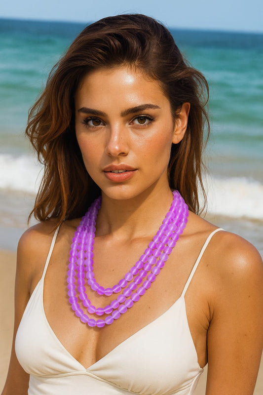 THREE LAYER MISTICK ONYX BEADS MALA FOR WOMEN