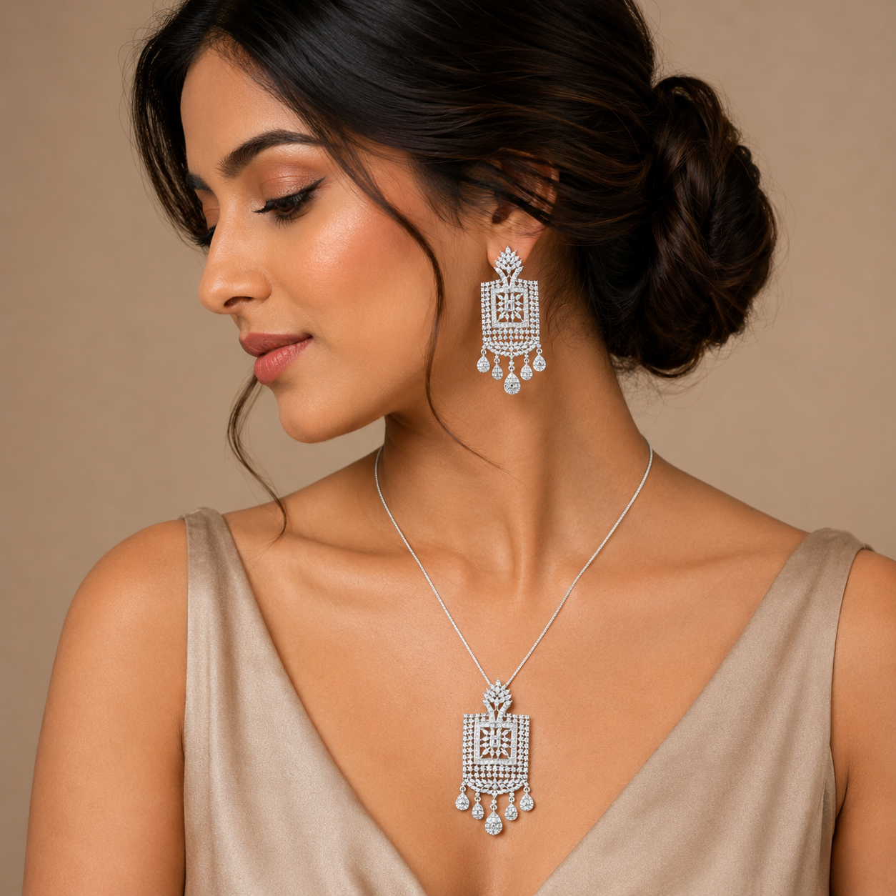 Cz Pendent Set