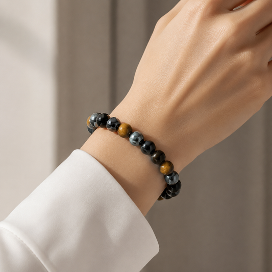 Obsidan Tiger Hematite Bracelet