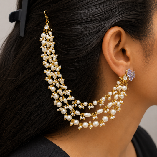 Gold Plated Pearl Kanchain