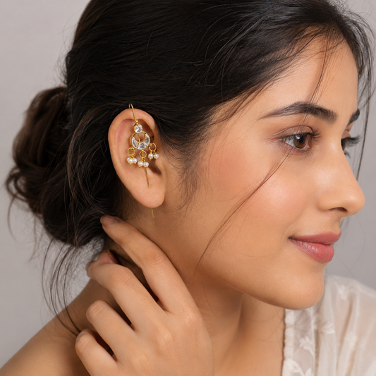 Chand Kundan Earcuff