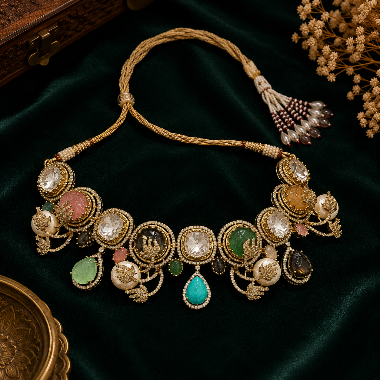 Natural Stones Necklace For Women
