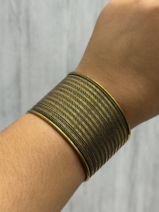 Oxidised Broad Bracelet