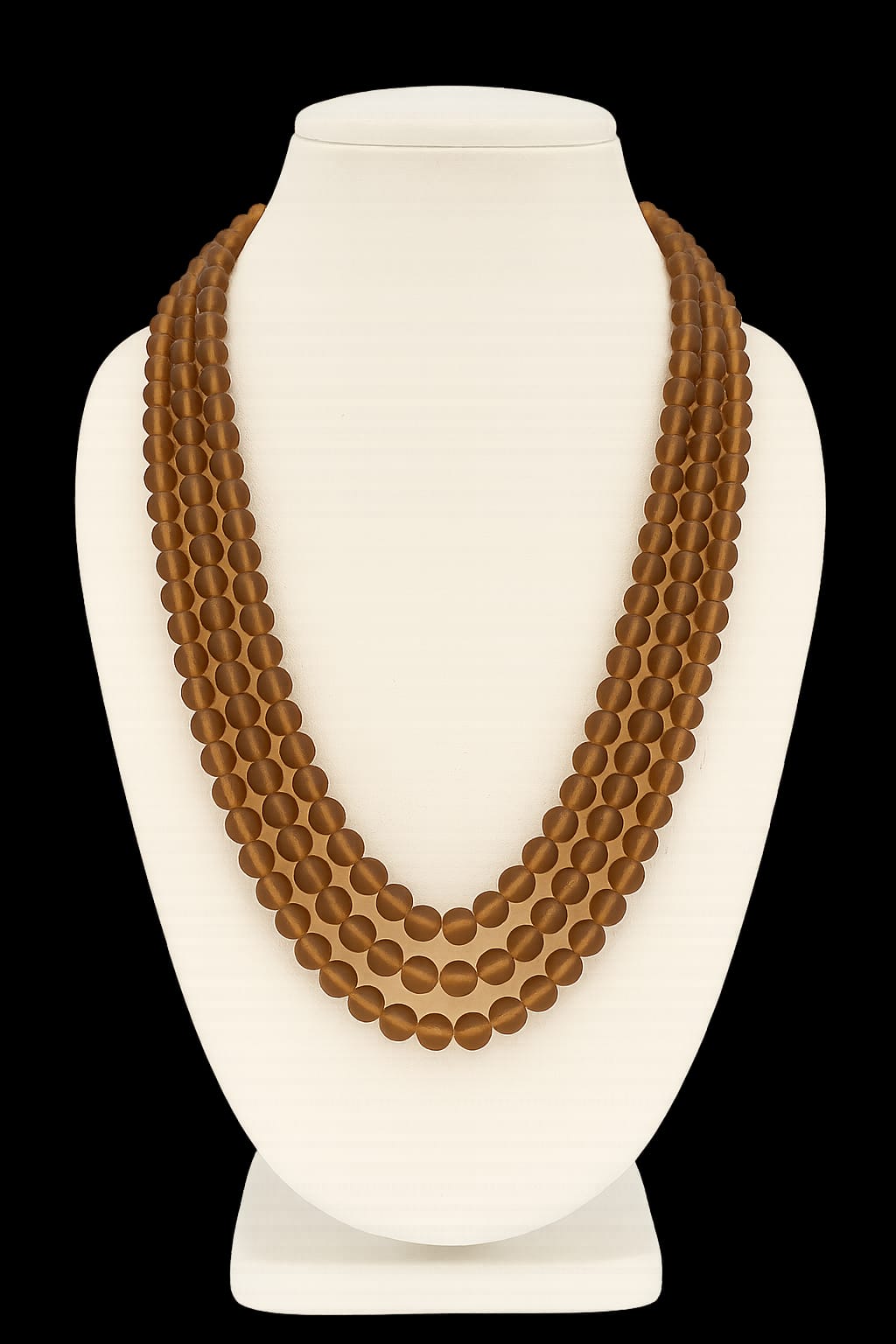 MISTICK ONYX BEADS THREE LAYER MALA