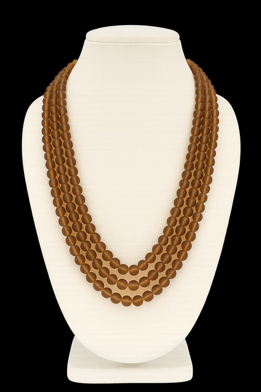 MISTICK ONYX BEADS THREE LAYER MALA