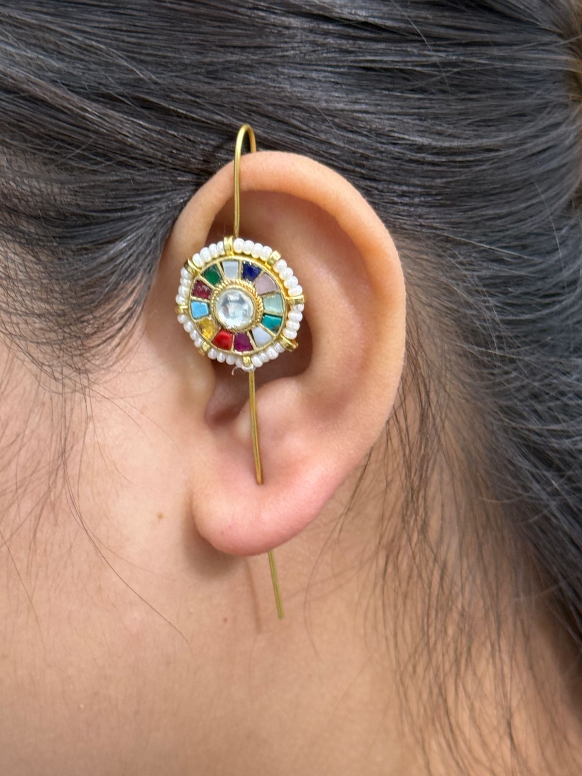 Multi Color Round Earcuff