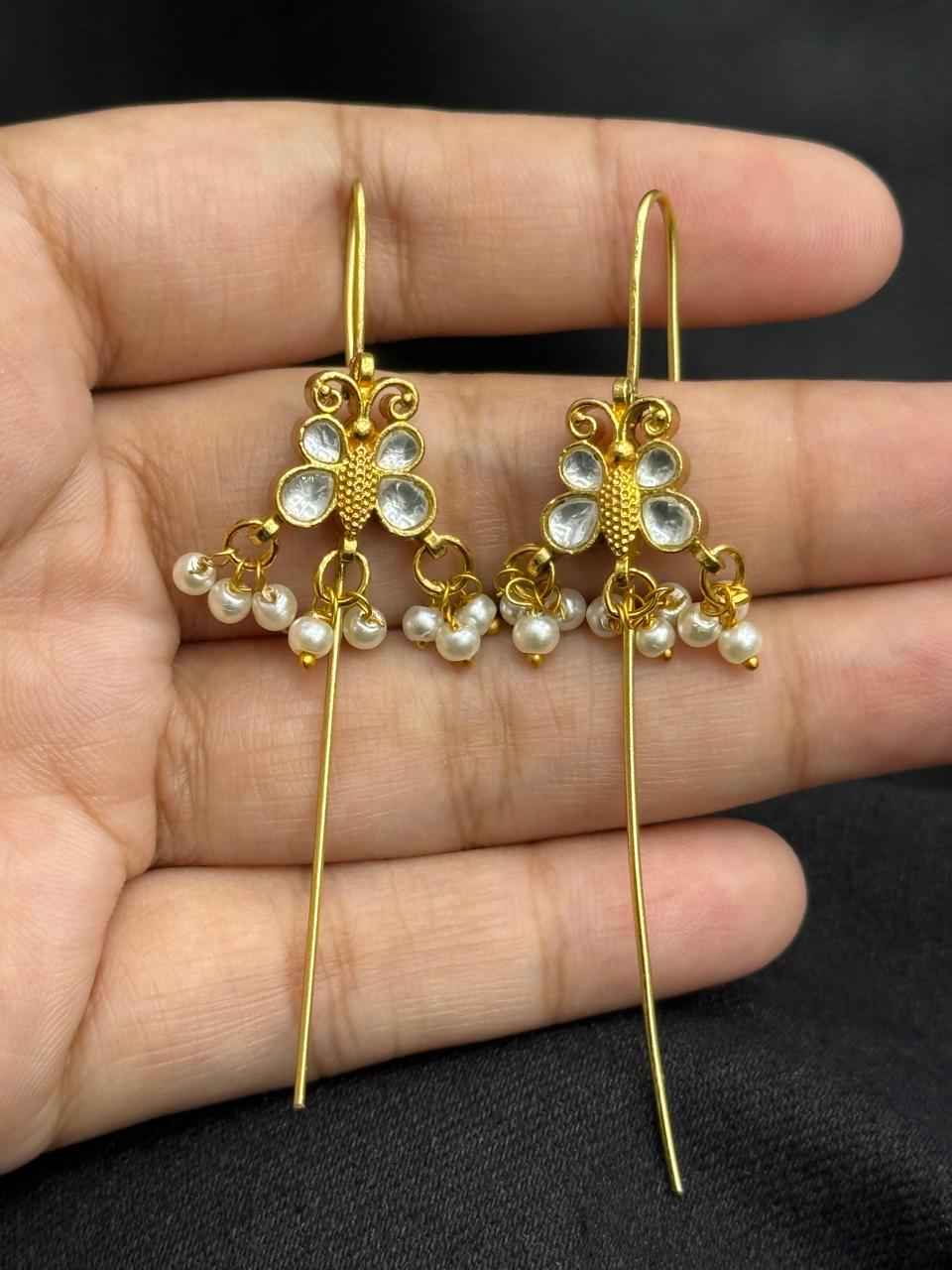 Butterfly White Earcuff