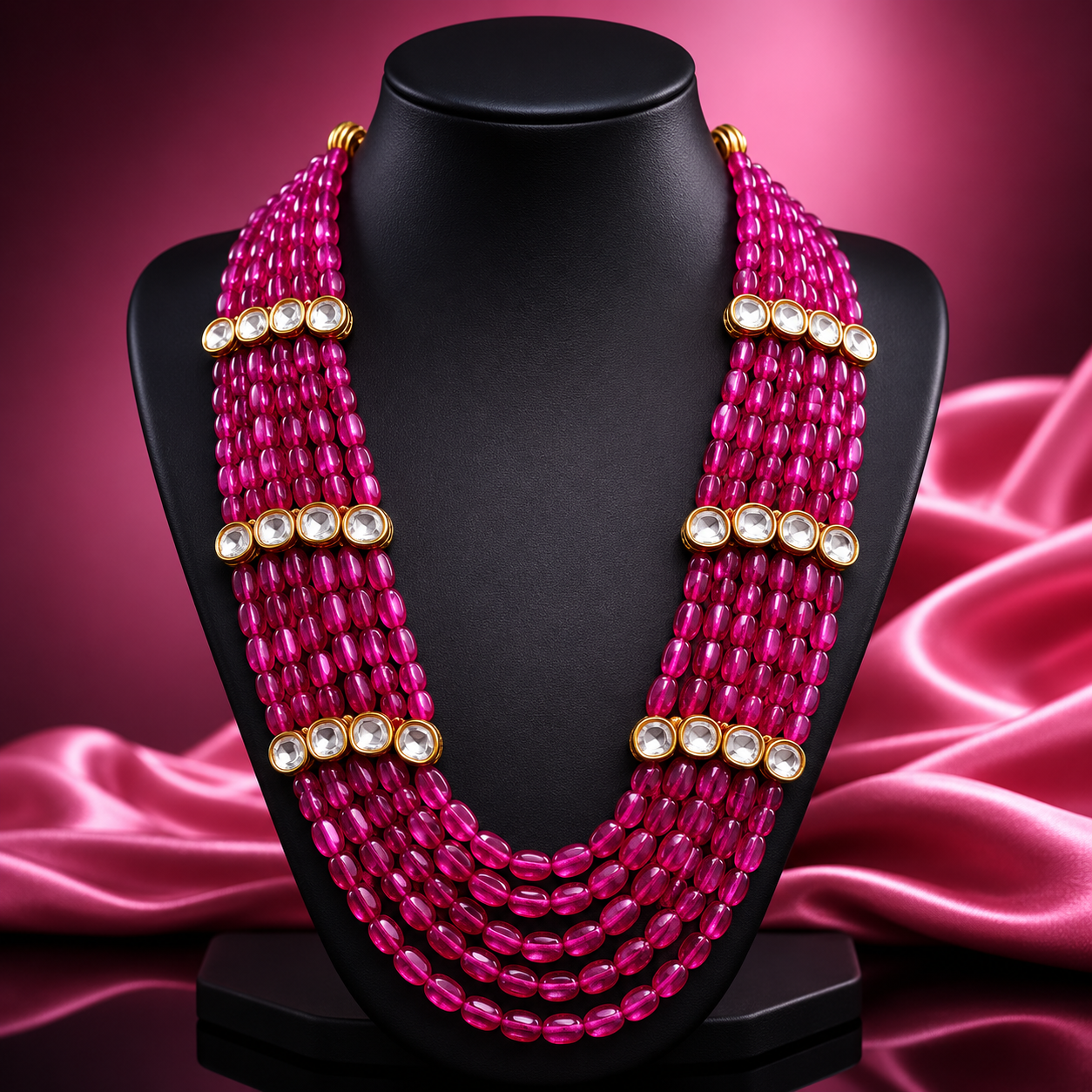 Multi Layered Jaipuri Kundan Mala