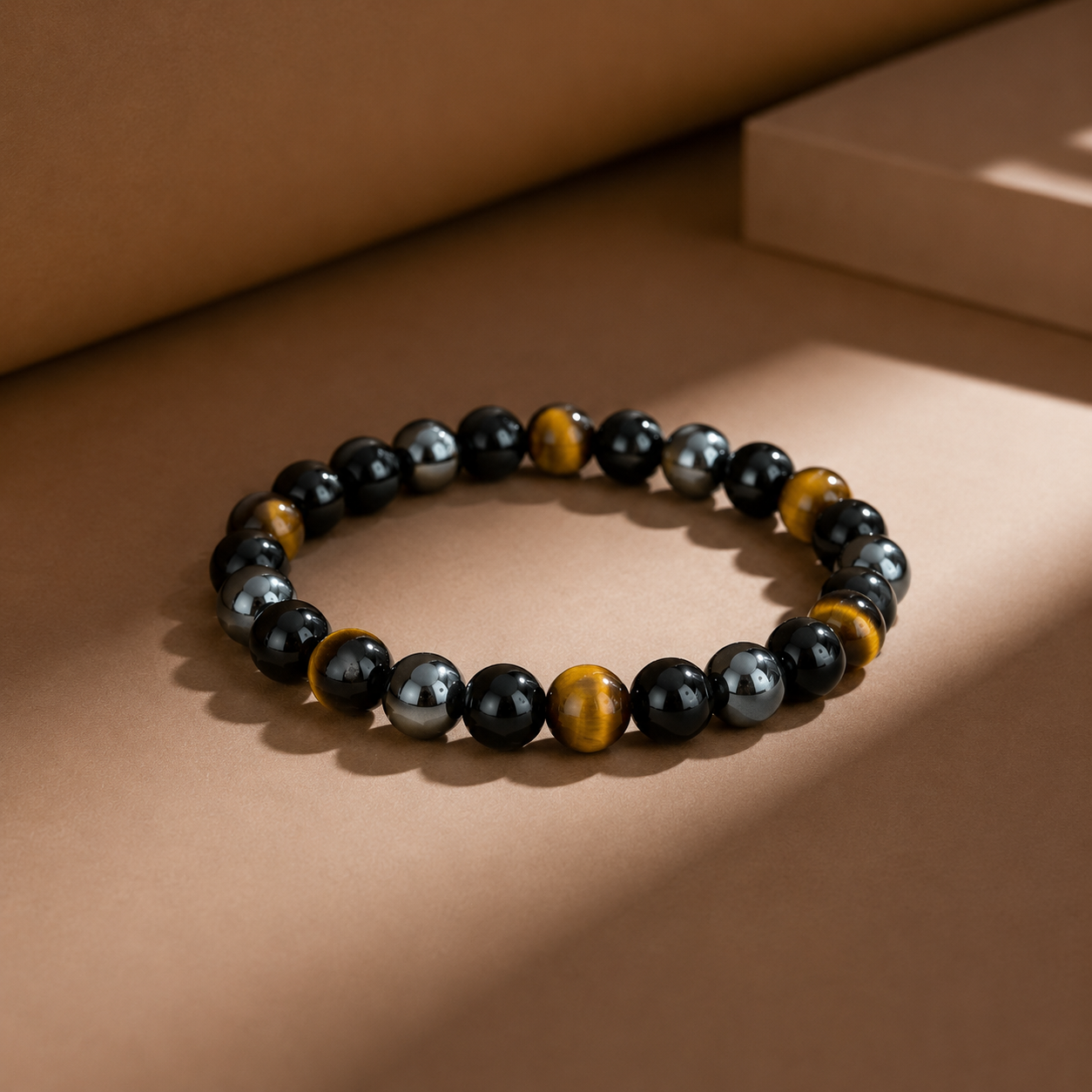 Obsidan Tiger Hematite Bracelet