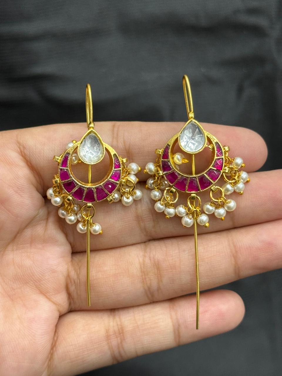Ruby Chand Kundan Earcuff