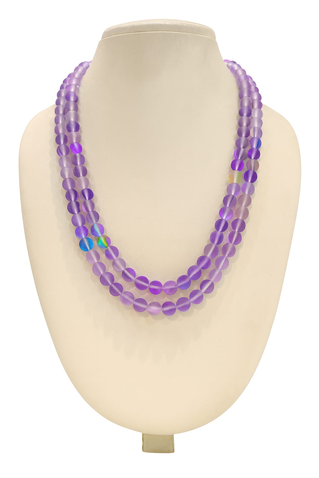 PURPLE COLOUR DOUBLE LAYER MISTICK ONYX BEADS MALA
