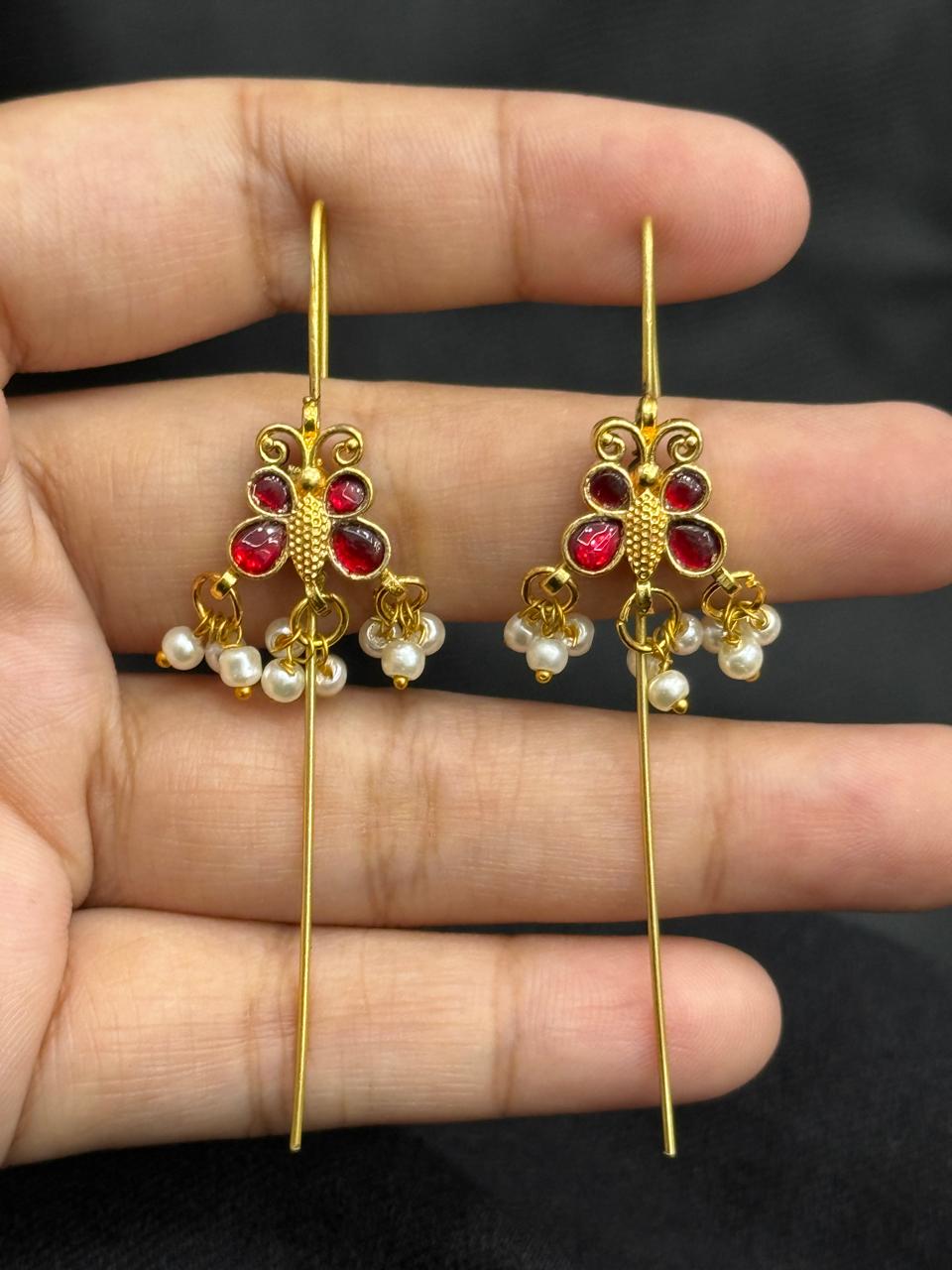 Butterfly Ruby Earcuff