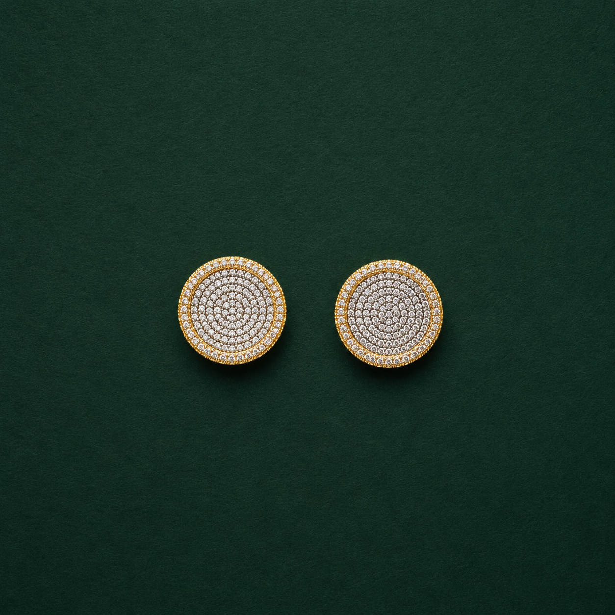 Gold Cz Pendent Set