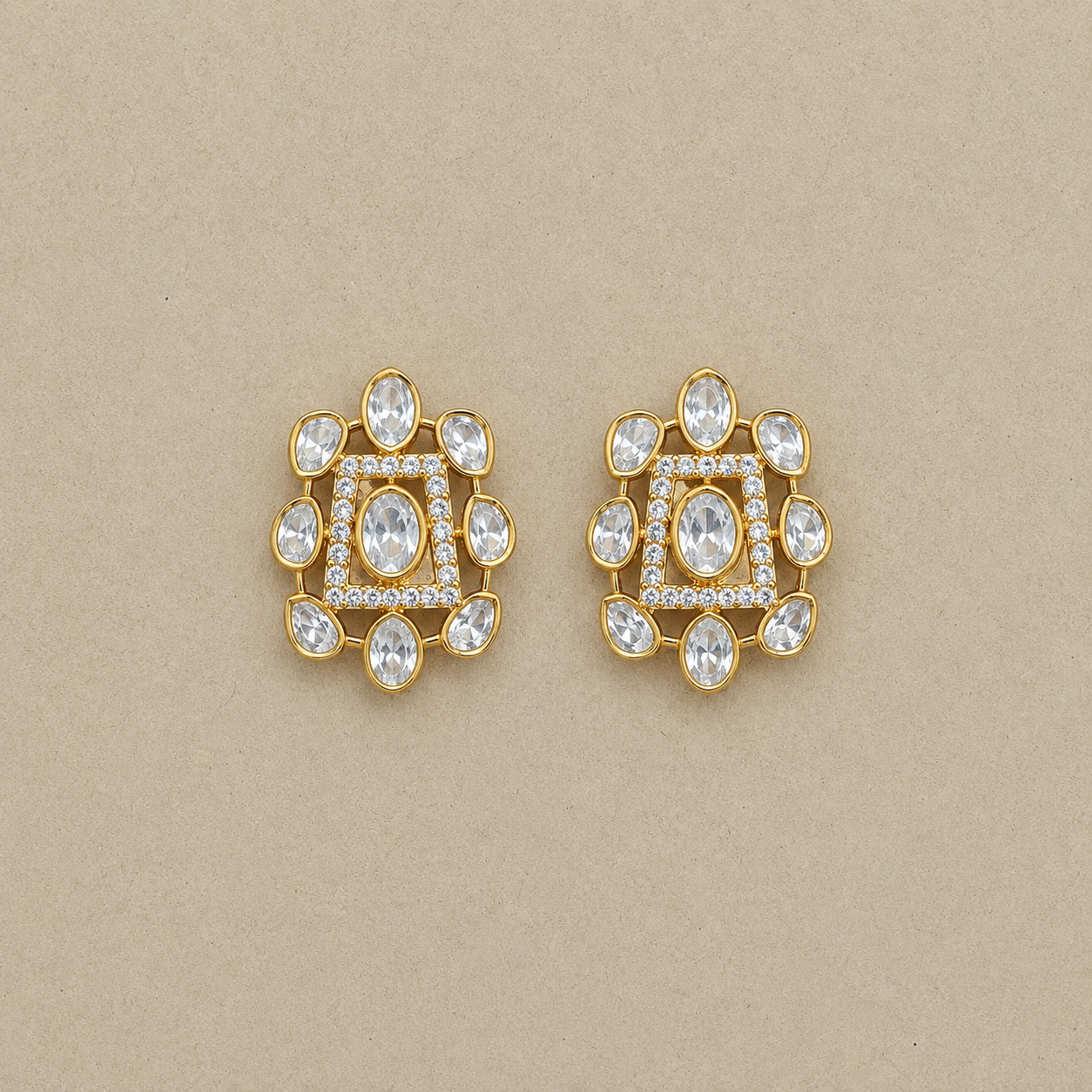 Nita Kundan Chain Necklace With Beautiful Studs