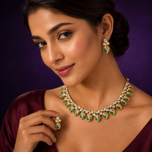 Theva Mossanite Sleek Necklace for woman