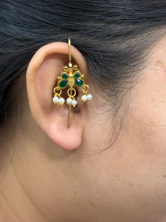 Butterfly Green Earcuff