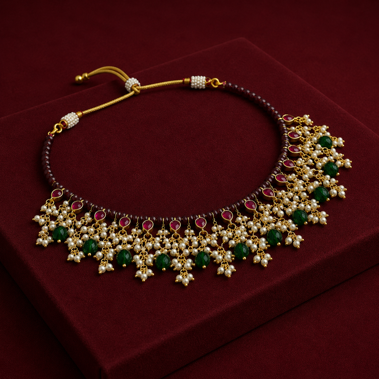 Vaani Paachi  necklace with Earrings In multi  For Women