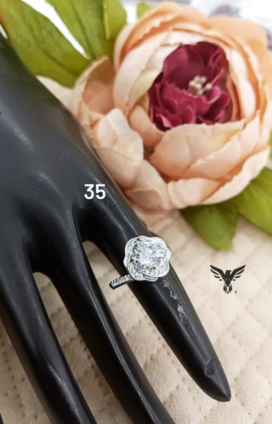 SILVER DIAMOND RING