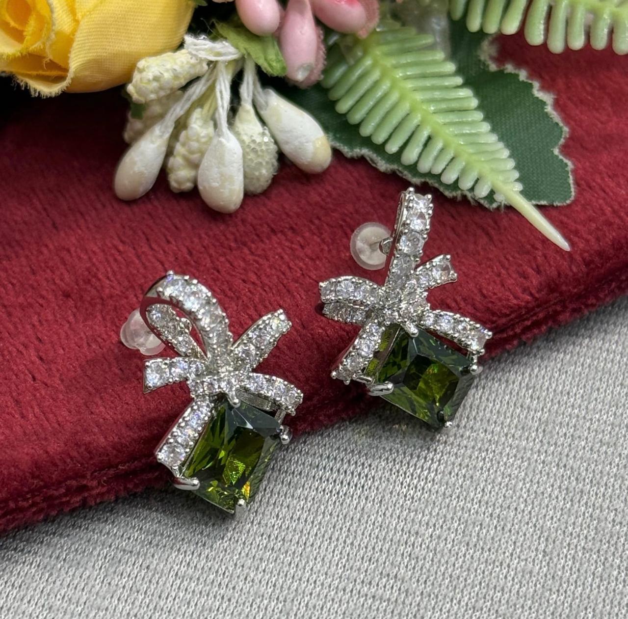 Emerald Sparkle Gift Inspired Earrings