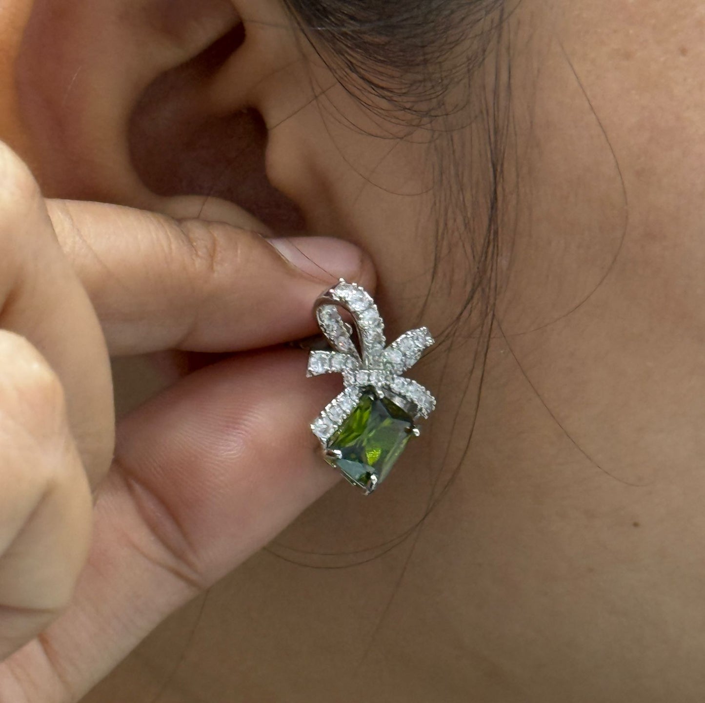Emerald Sparkle Gift Inspired Earrings