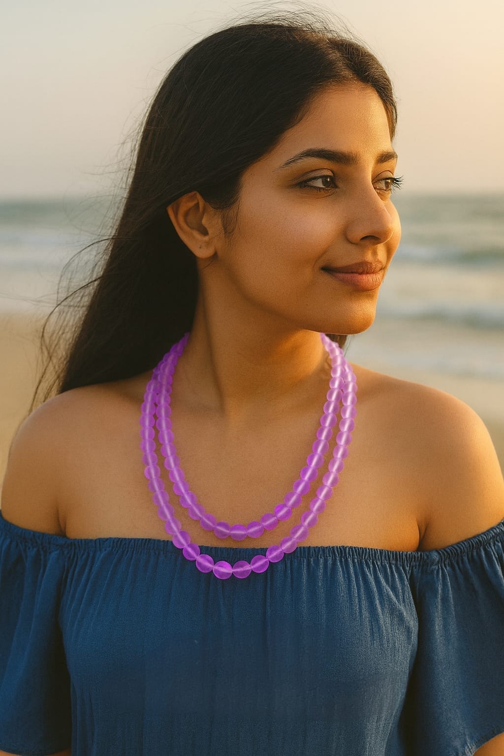 DOUBLE LAYER MISTICK ONYX BEADS MALA FOR WOMEN