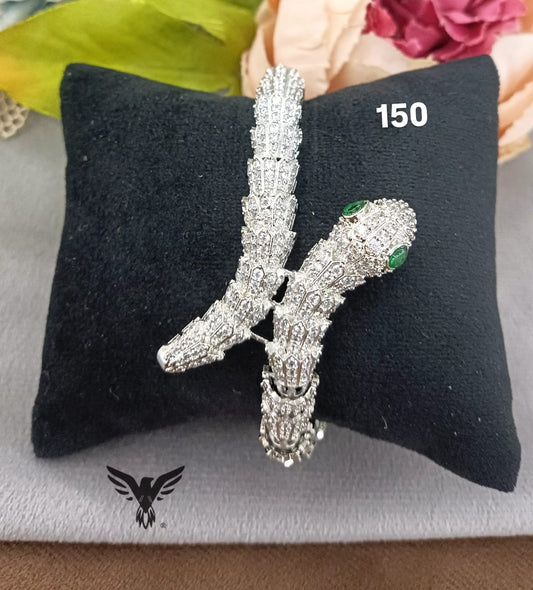 Trending Snake bracelet in cz for girls