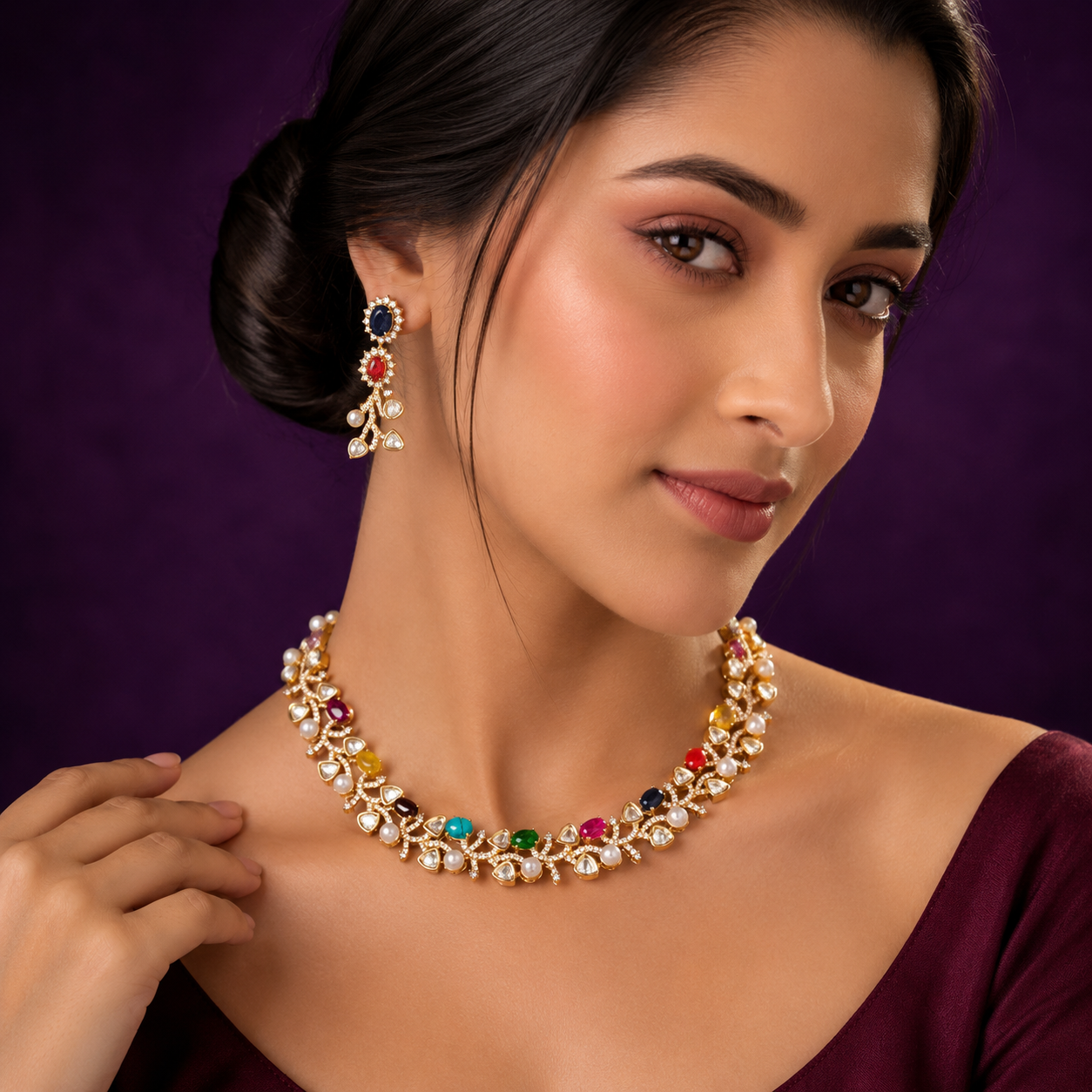 Navratan Kundan Choker
