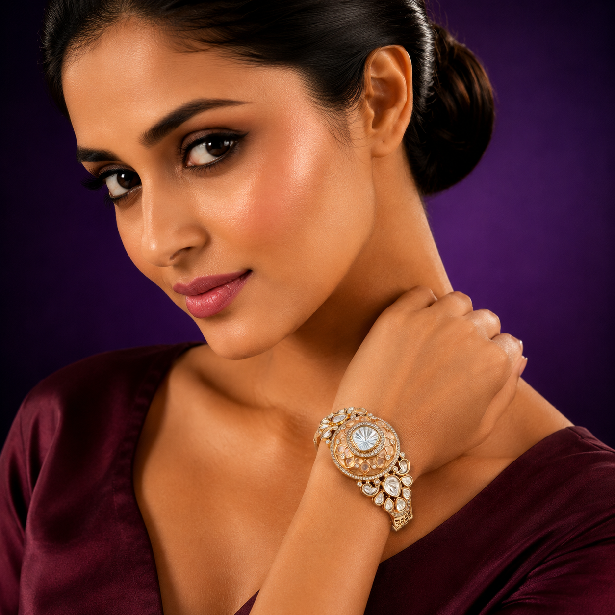 Appoxy With Polki Braclet for woman