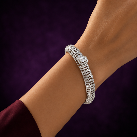Women Brass With CZ Bracelet