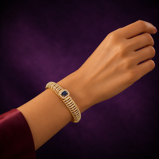 Women Brass With CZ Bracelet