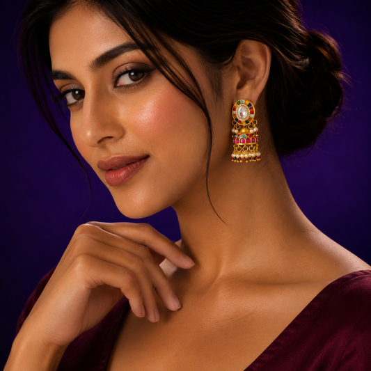 Navratan Kundan C Jhumki