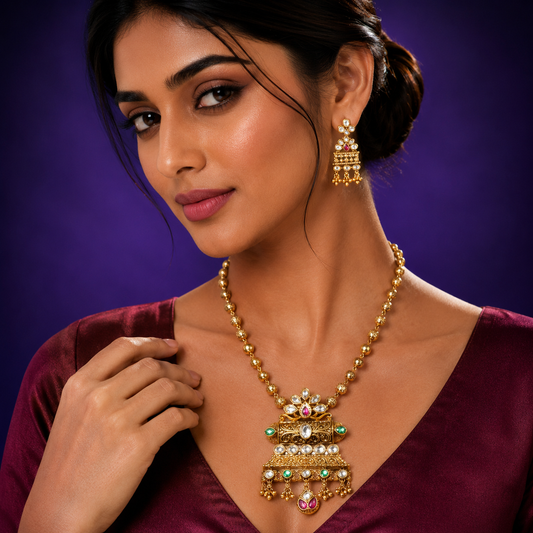 Gold Plated Heritage Pendent set