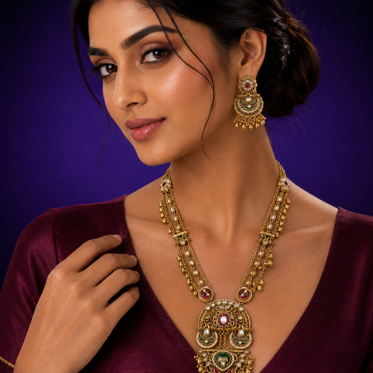 Gold Plated Heritage Pendnet set