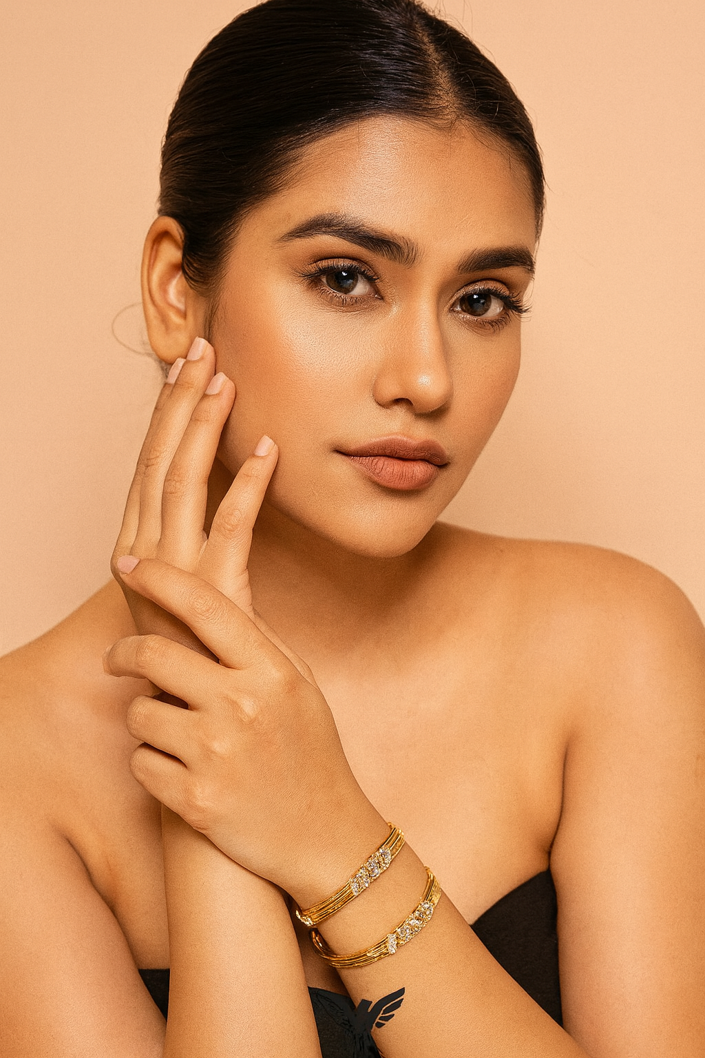 GOLD POLISH CLASSIC BANGLES FOR WOMEN