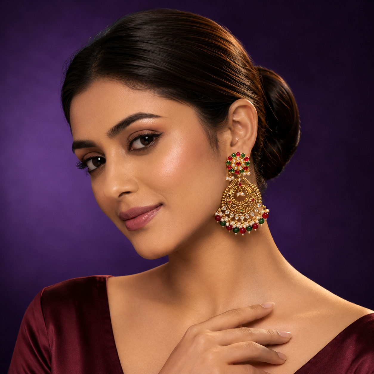 Chandbali Heritage Earring for woman