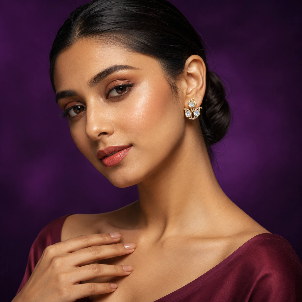 Elegant Mossanite Studs for woman
