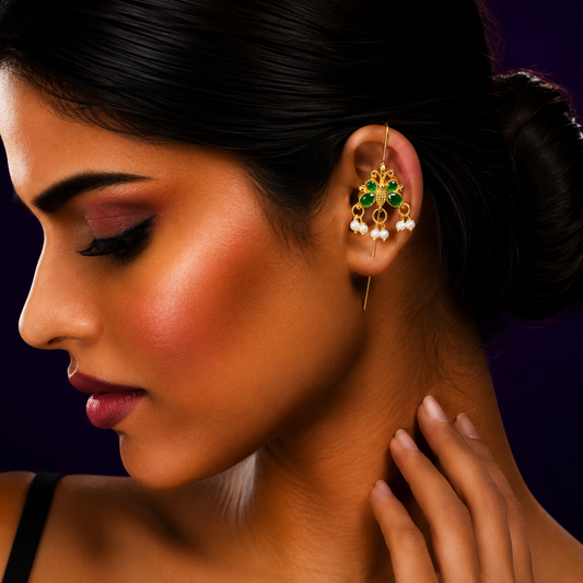 Butterfly Green Earcuff