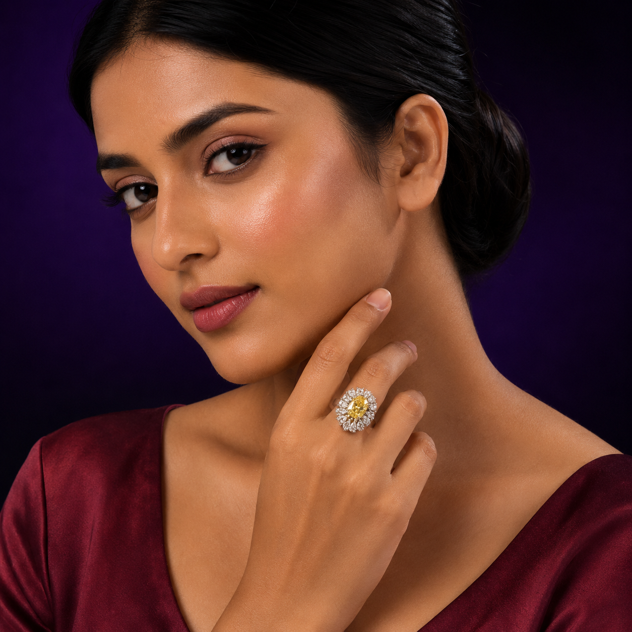 Oval Swaroski Ring for woman