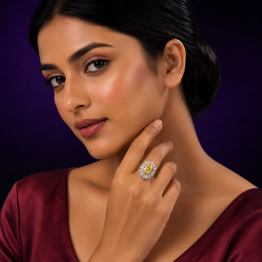 Oval Swaroski Ring for woman
