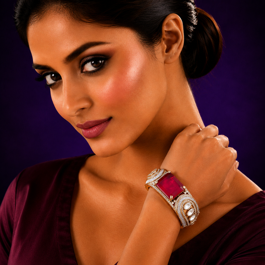 Square With Mossanite Bracelet for woman