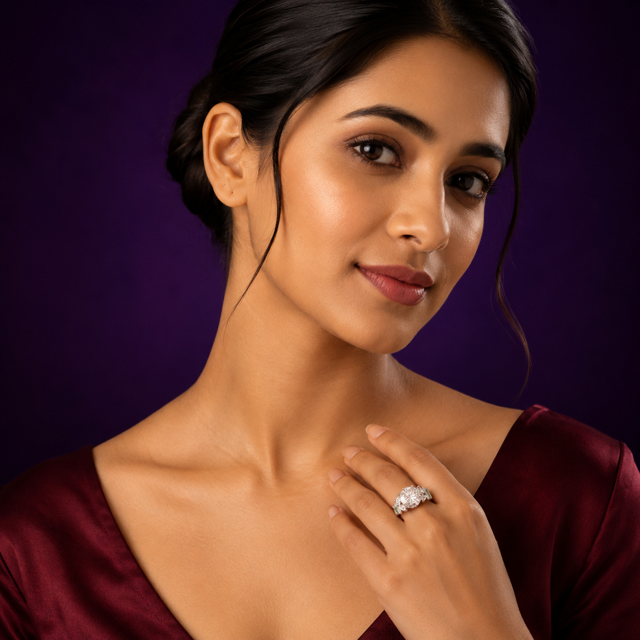 Solitaire With cz Ring for woman