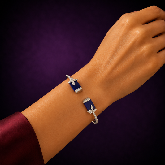 Sleek With Gold Finsh Bracelet for woman