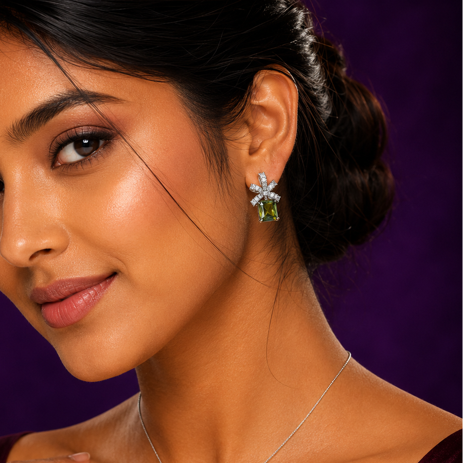 Emerald Sparkle Gift Inspired Earrings