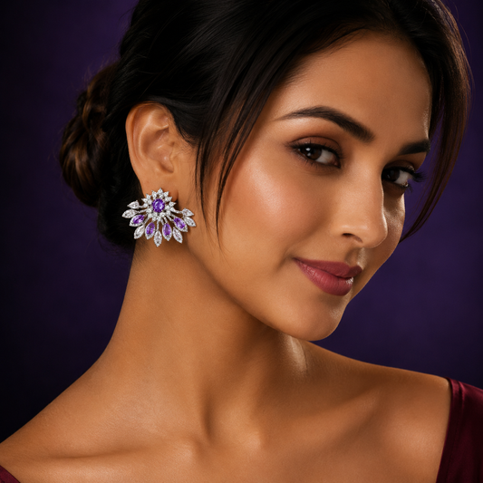 Elegant Cubic Zirconia Studs For Women