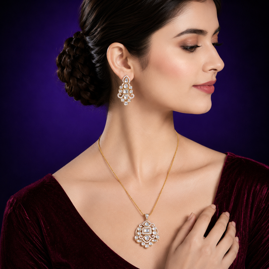 Kundan Pendent Set