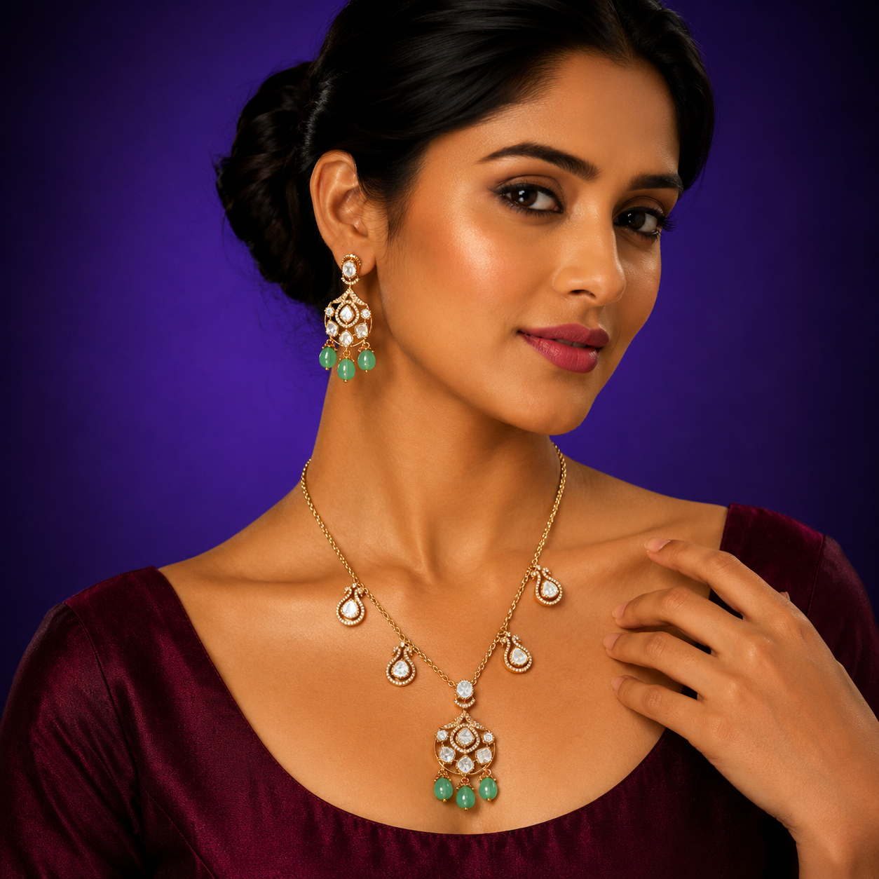 Charms Mosanites Necklace