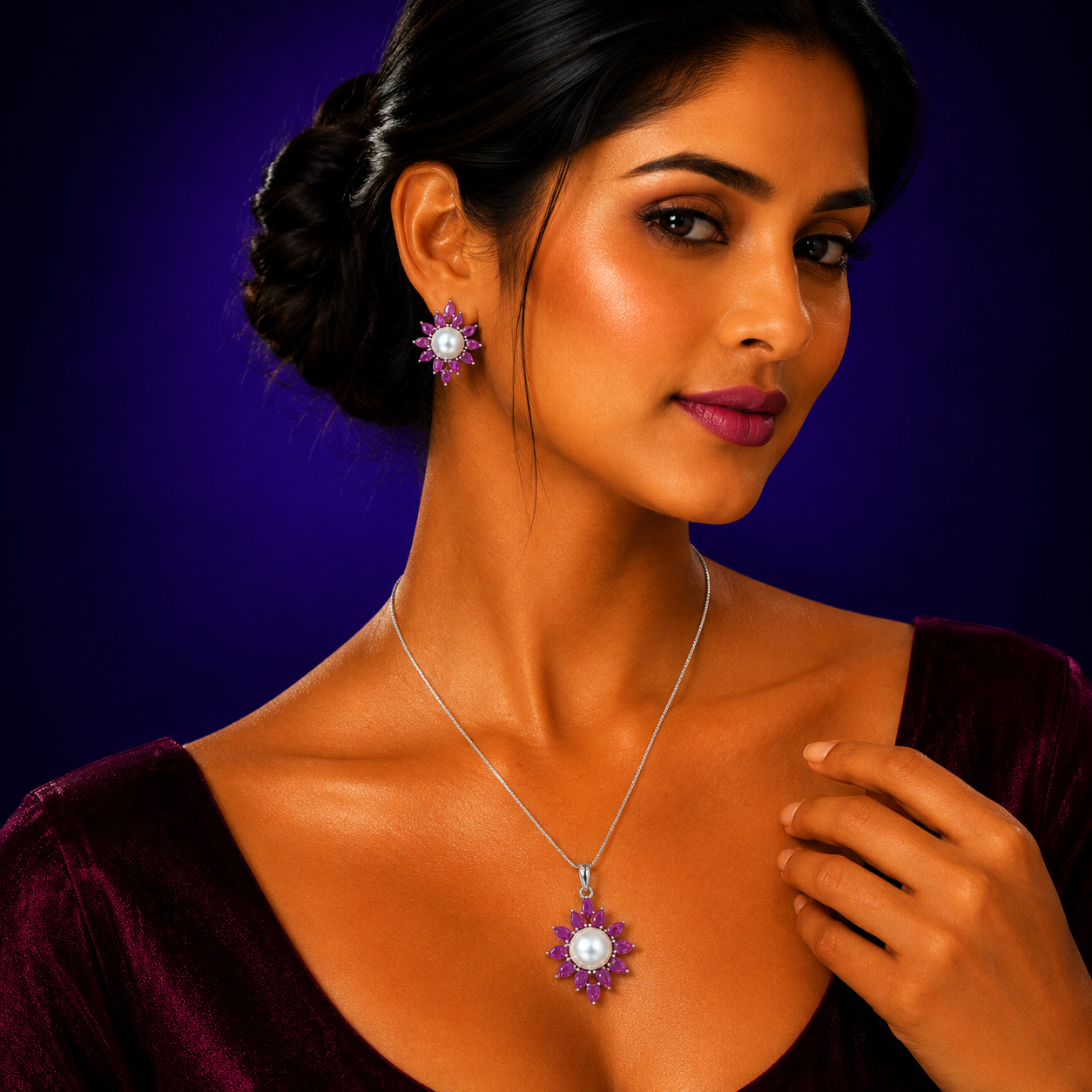 Ruby Pendant for women