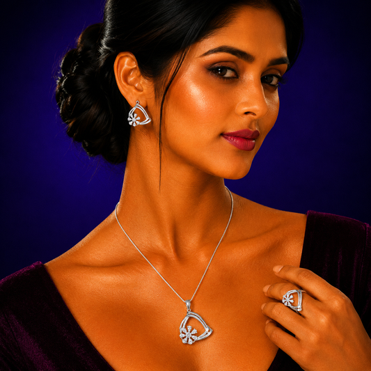 Zircon Pendant Set